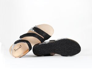 Think Sandaletten schwarz Dumia bianco/kombi 297-1020 Gr.41 - DUM 110