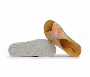 Think Pantoletten bunt Koak matcha 537-9130 Gr.38 - KOA 43