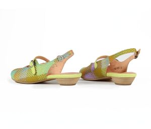 Think Pumps bunt Grace matcha/kombi 941-9010 Gr.40,5 - GRC 49