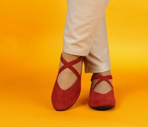 Think Ballerinas rot Guad-2 cherry 564-5050 Gr.41 - GUD 698