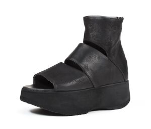 Lofina Sandaletten schwarz 5124 Solveig gasoline-nero Gr.39 - LOF 63