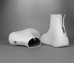 Lofina Stiefeletten weiss 5506-bianco Elina taurus-bianco Gr.41 - LOF 68