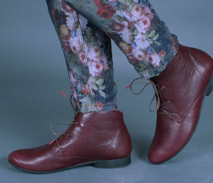 Think Guad Think Schuhe Stiefeletten Wein Think Stiefelette Rot