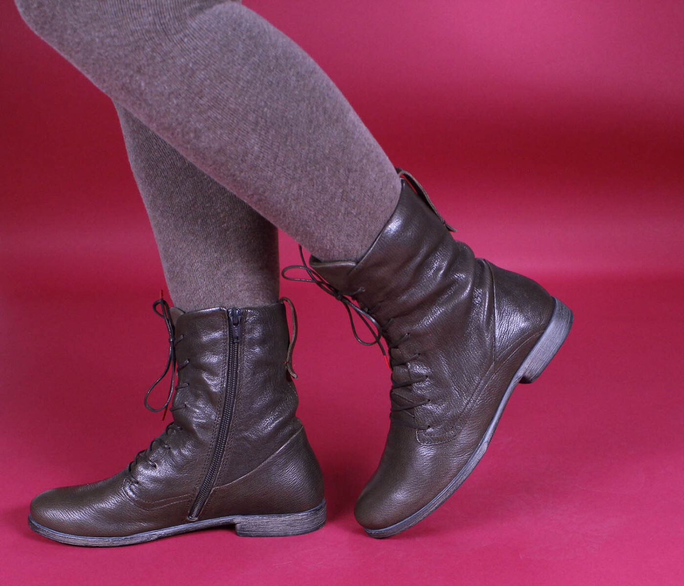 Think Stiefeletten taupe Agrat pepper 34-2040 Gr.42,5 - AGR 110
