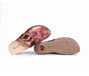 Think Clogs rot Julia cherry/kombi 543-9080 Gr.38 - UJA 261