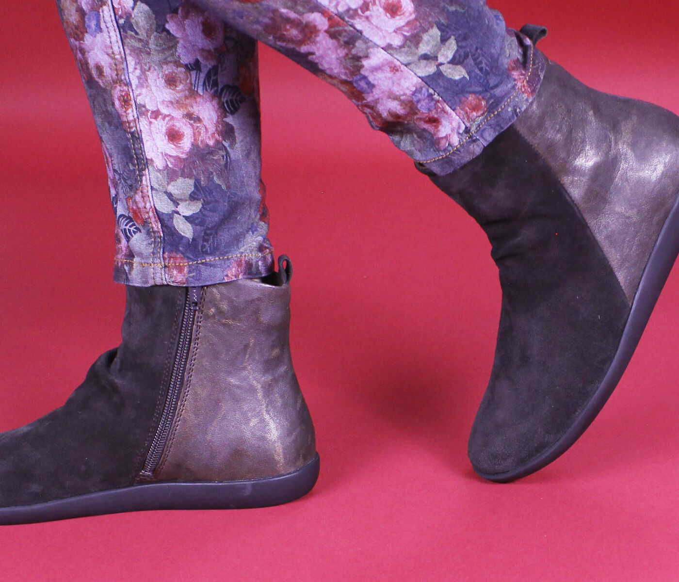 Think Booties braun Nature mocca/kombi 1044-3000 Gr.40,5 - NTR 36