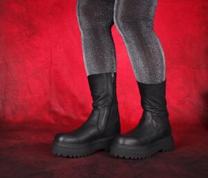 Lofina Stiefeletten schwarz 6069 Alea gasoline-nero - LOF 84