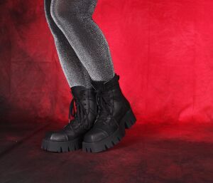 Lofina Stiefeletten schwarz 6104 Smilla gasoline nero Gr.39 - LOF 81