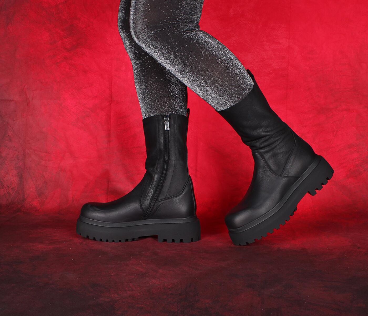 Lofina Stiefeletten schwarz 6069 Alea gasoline-nero Gr.41 - LOF 84