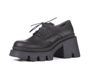 Lofina Schnürschuhe schwarz 6183 Anastasia gasoline-nero Gr.41 - LOF 86