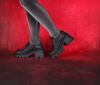 Lofina Schnürschuhe schwarz 6183 Anastasia gasoline-nero Gr.41 - LOF 86