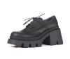 Lofina Schnürschuhe schwarz 6183 Anastasia gasoline-nero Gr.41 - LOF 86