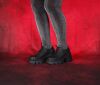 Lofina Schnürschuhe schwarz 6183 Anastasia gasoline-nero Gr.41 - LOF 86