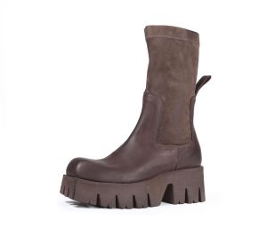 Lofina Stiefeletten braun 6123 Smilla gasoline chocolade Gr.42 - LOF 82
