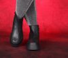 Lofina Stiefeletten schwarz 6440 Kaia gasoline-nero Gr.42 - LOF 90