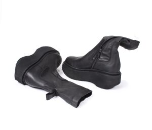 Lofina Stiefeletten schwarz 6282 Ellie gasoline-nero Gr.41 - LOF 88