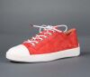 think sneaker rot turna scarlet/kombi 559-5080 - tna 87 fussbett: lederbezogene wechselbare kork-latex-bettung (pflanzlich gegerbt) kalbsleder pflanzlich  gegerbt - nicht gefärbt ohne absatz langschnürer mit weichem fersenpolster und besonders elastischer schalen-sohle. durch die lange schnürung bestens anzupassen.