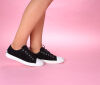 think sneaker schwarz turna schwarz/kombi 559-0010 - tna 84 fussbett: lederbezogene wechselbare kork-latex-bettung (pflanzlich gegerbt) kalbsleder pflanzlich  gegerbt - nicht gefärbt ohne absatz langschnürer mit weichem fersenpolster und besonders elastischer schalen-sohle. durch die lange schnürung bestens anzupassen.