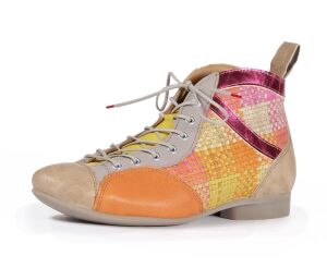 Think Schnürschuhe bunt Guad-2 fuxia/kombi 618-9090 - GUD 813 Gr.39