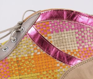 Think Schnürschuhe bunt Guad-2 fuxia/kombi 618-9090 - GUD 813 Gr.39