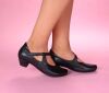 think pumps schwarz aida schwarz 1127-0000 - aid 1104 fussbett: lederbezogene wechselbare kork-latex-bettung (pflanzlich gegerbt) kalbsleder pflanzlich  gegerbt - nicht gefärbt neuer 35 mm absatz mit weicherem auftritt ganz großartig - neue aida-pumps mit asymmetrisch verlaufendem klettverschluß an der seite. nahtfreie vorderpartie und leicht elastisches dekollete