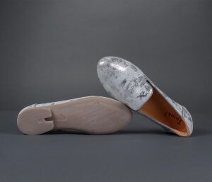 Think Slipper silber Guad-2 silber/kombi 1147-2000 - GUD 821 Gr.39
