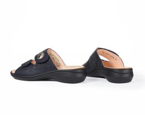 Think Pantoletten blau Camilla navy 76-8000 - AML 46 Gr.39