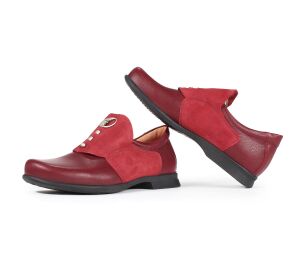 Think Slipper rot Pensa Damen melograno/kombi 266-5040 - PN 166 - PN 166 Gr.42