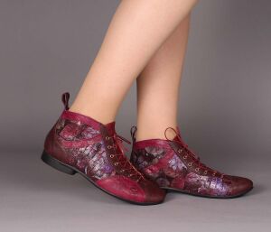 Think Schnürschuhe wein-rot Guad-2 vino/kombi...