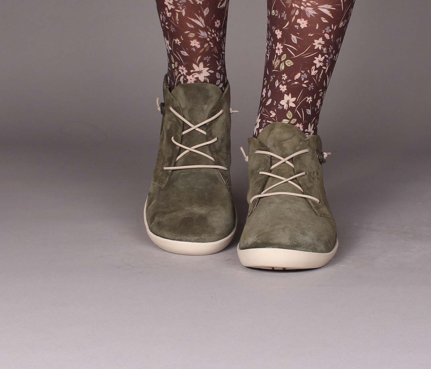 Think Schnürschuhe oliv Nature olive/kombi 972-7000 - NTR 64 Gr.42