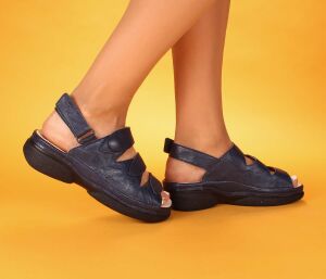 Think Sandaletten blau Cambio indigo 587-8030 - AMB 302