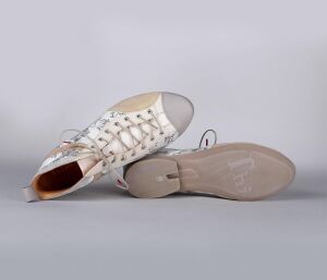 Think Schnürschuhe beige Guad-2 bianco/kombi...
