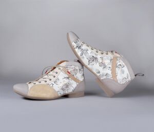 Think Schnürschuhe beige Guad-2 bianco/kombi 618-1010 - GUD 861