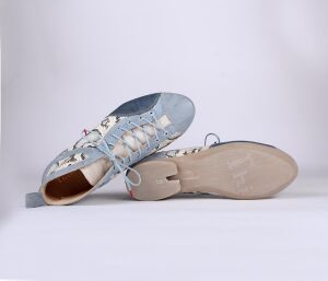 Think Schnürschuhe blau Guad-2 cristal/kombi 618-8030 - GUD 871