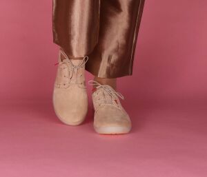 Think Schnürschuhe beige Nature iced coffee/kombi 947-4010 - NTR 97