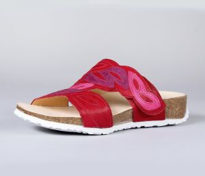Think Pantoletten rot Mizzi fragola/kombi 1283-5000 - MZZ...