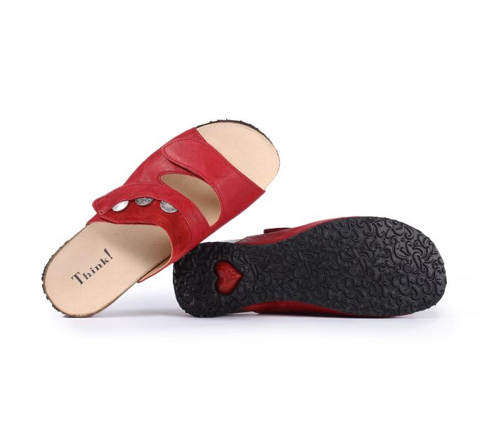 Think Pantoletten rot Mizzi fragola/kombi 202-5030 - MZZ 393