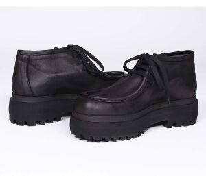 Lofina Schnürschuhe schwarz 6063 Alea gasoline-nero...
