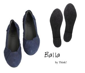 BAA 66 THINK BALLA 81160-82 Ballerinas untiefes ocean-blau